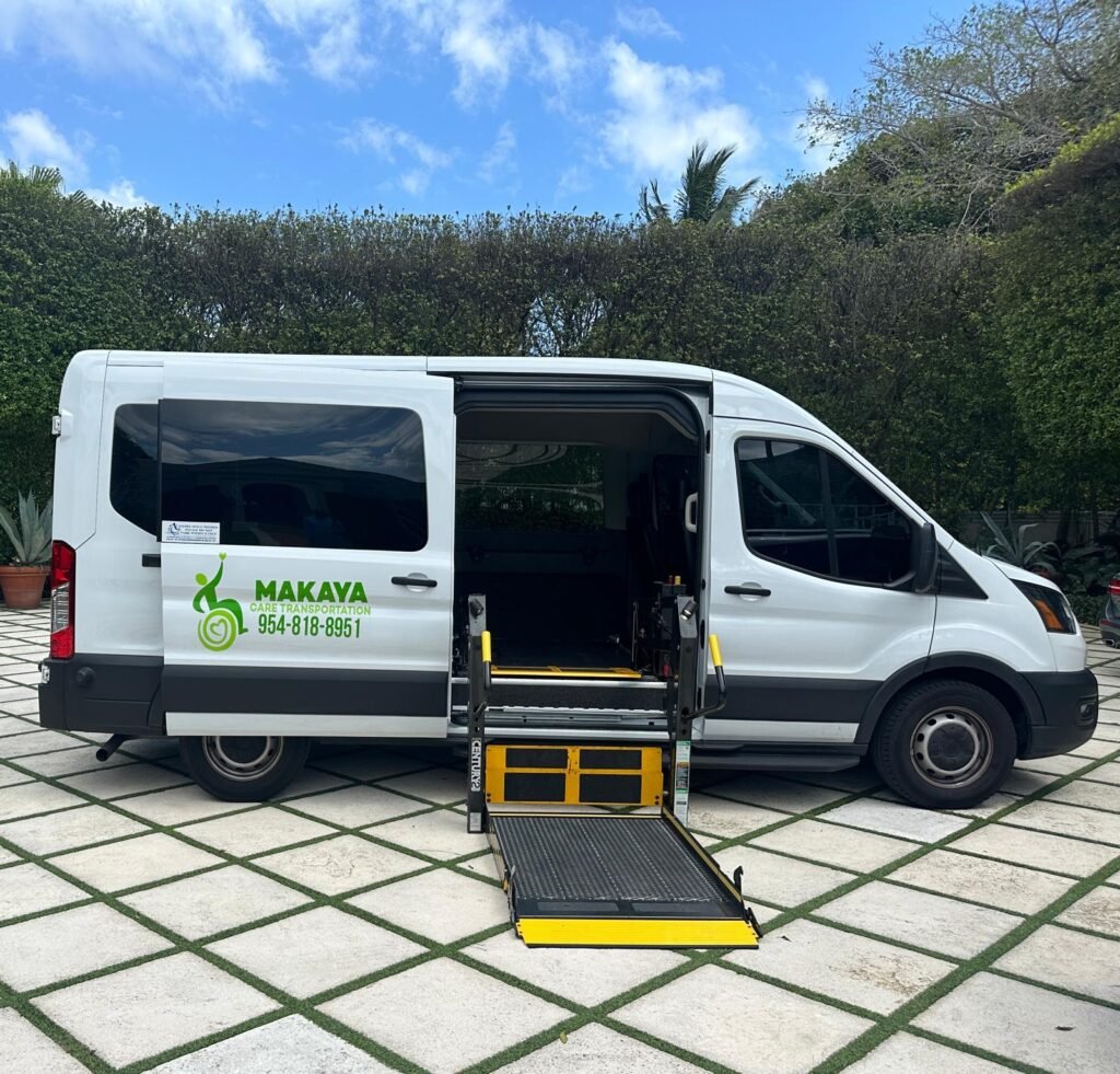 Wheelchair transportation van in South Florida