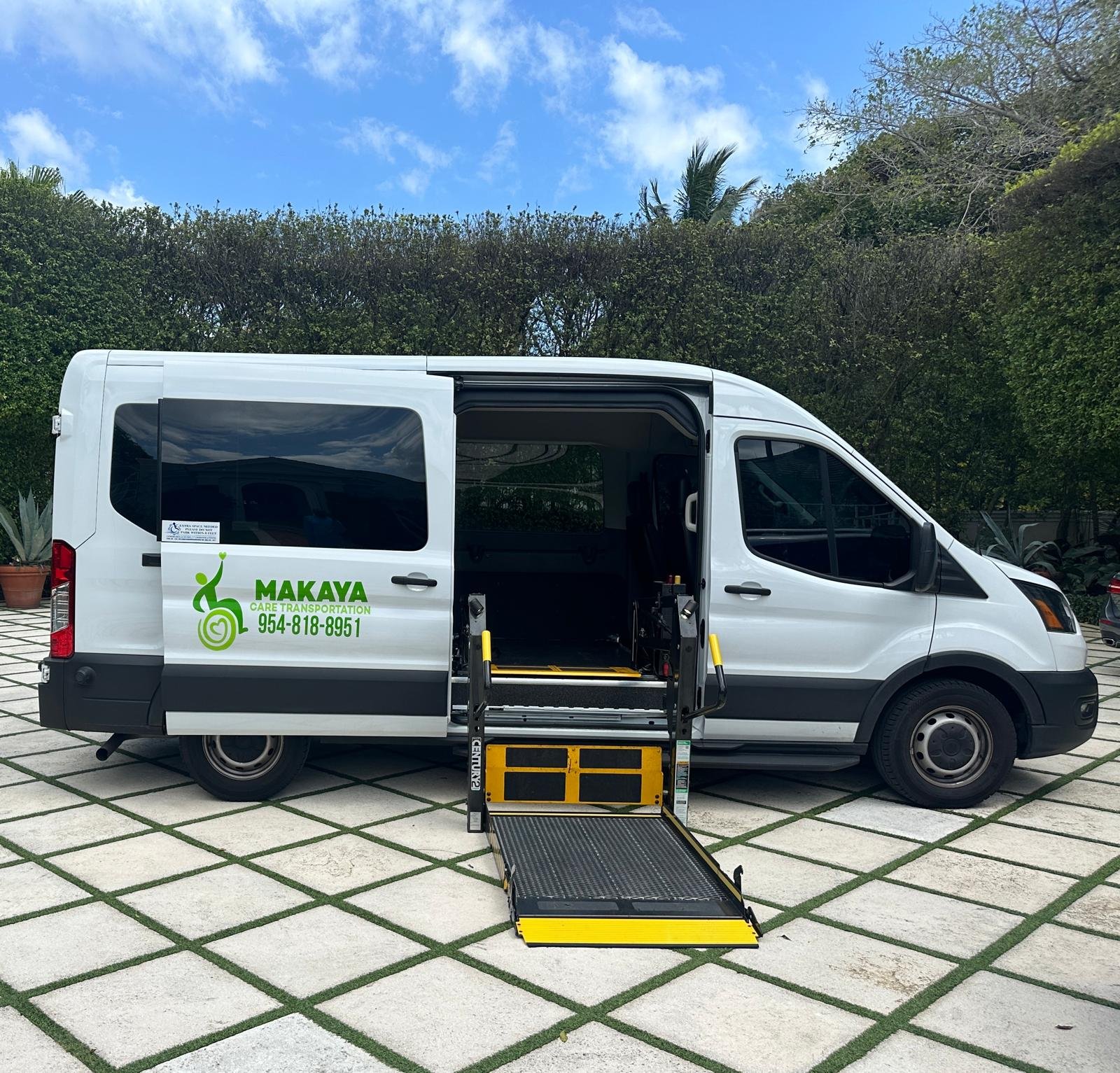Wheelchair transportation van in South Florida
